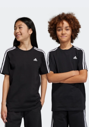 Adidas Kids’ Essentials 3-Stripes Cotton Tee