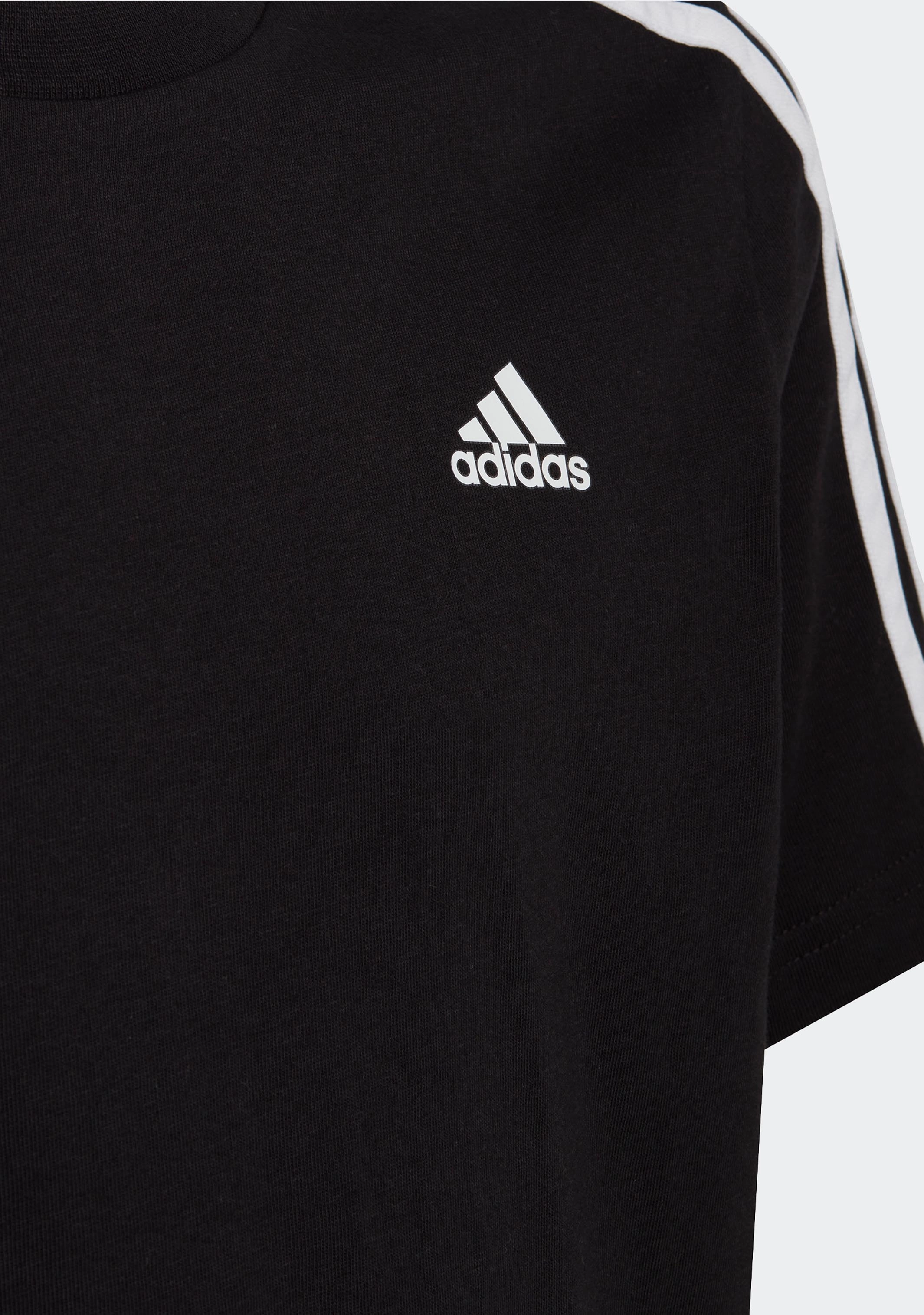 Adidas Kids’ Essentials 3-Stripes Cotton Tee