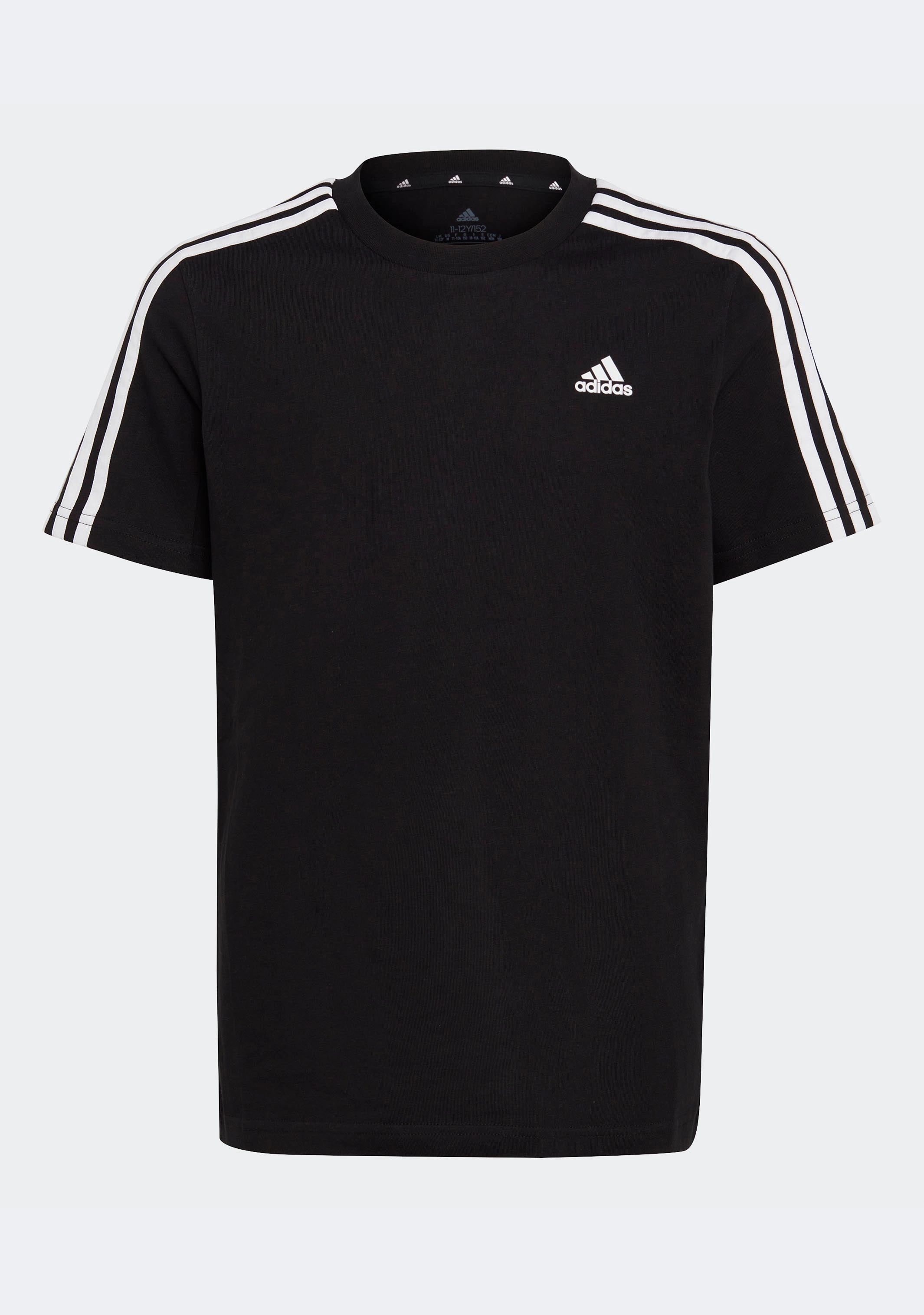 Adidas Kids’ Essentials 3-Stripes Cotton Tee