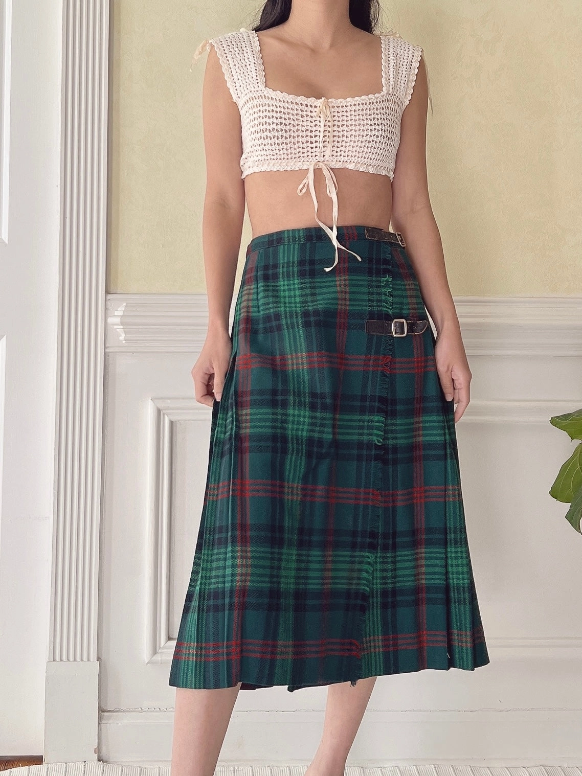 Antique Crochet Knit Top - XS
