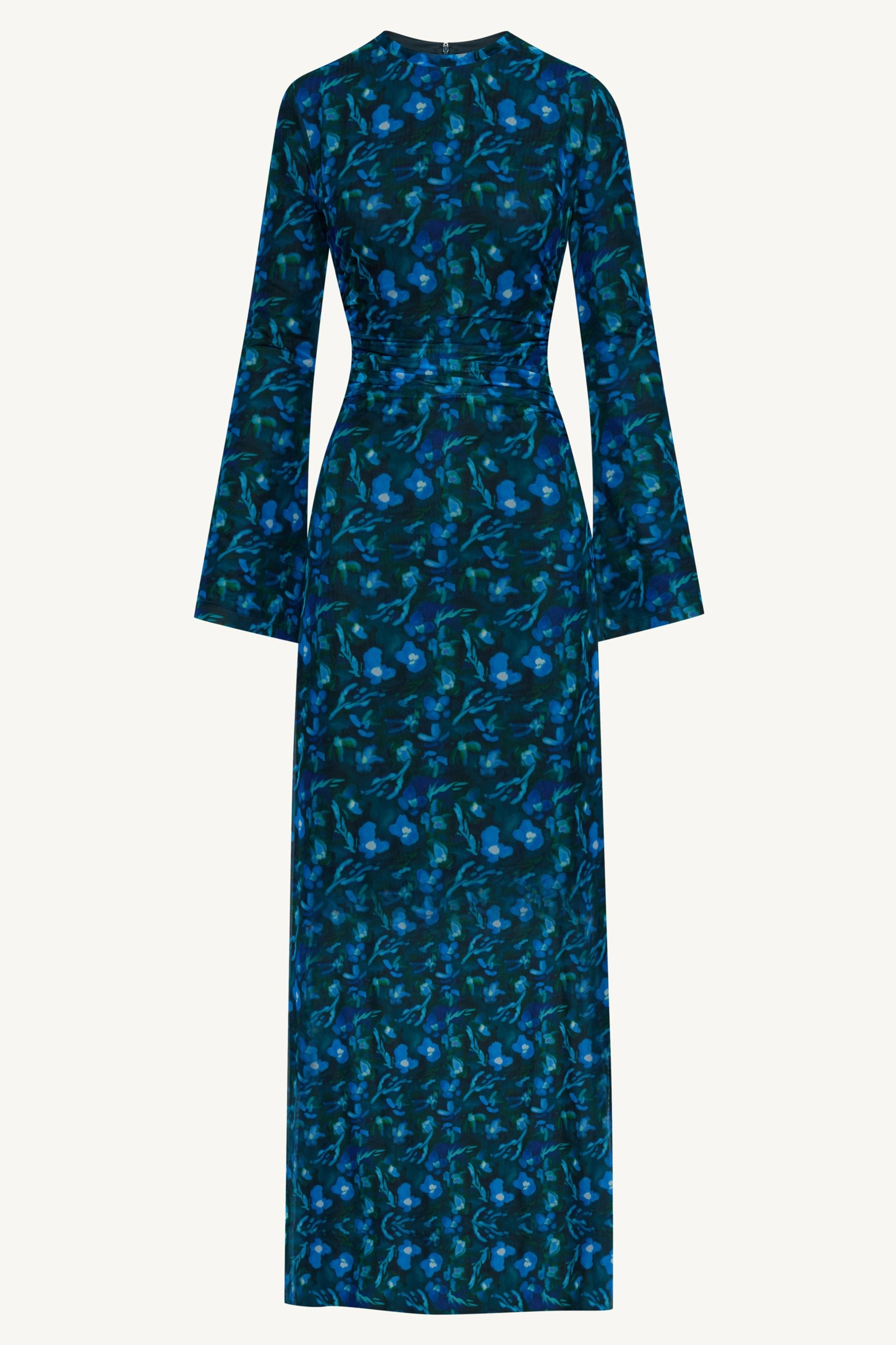 Arianna Rouched Maxi Dress - Floral Watercolor