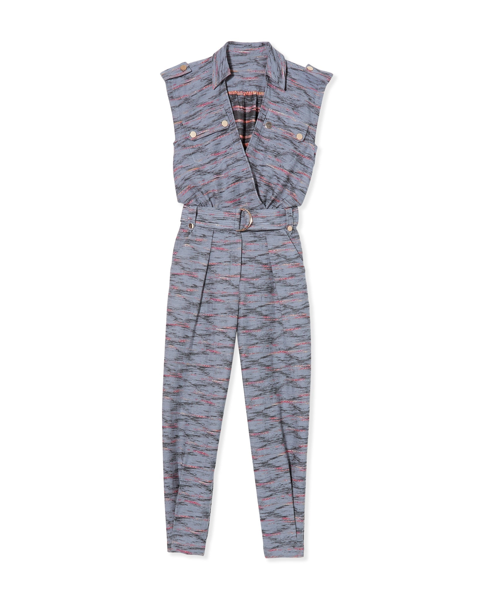 Aviana Utilitarian Belted Jumpsuit
