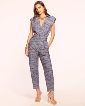 Aviana Utilitarian Belted Jumpsuit