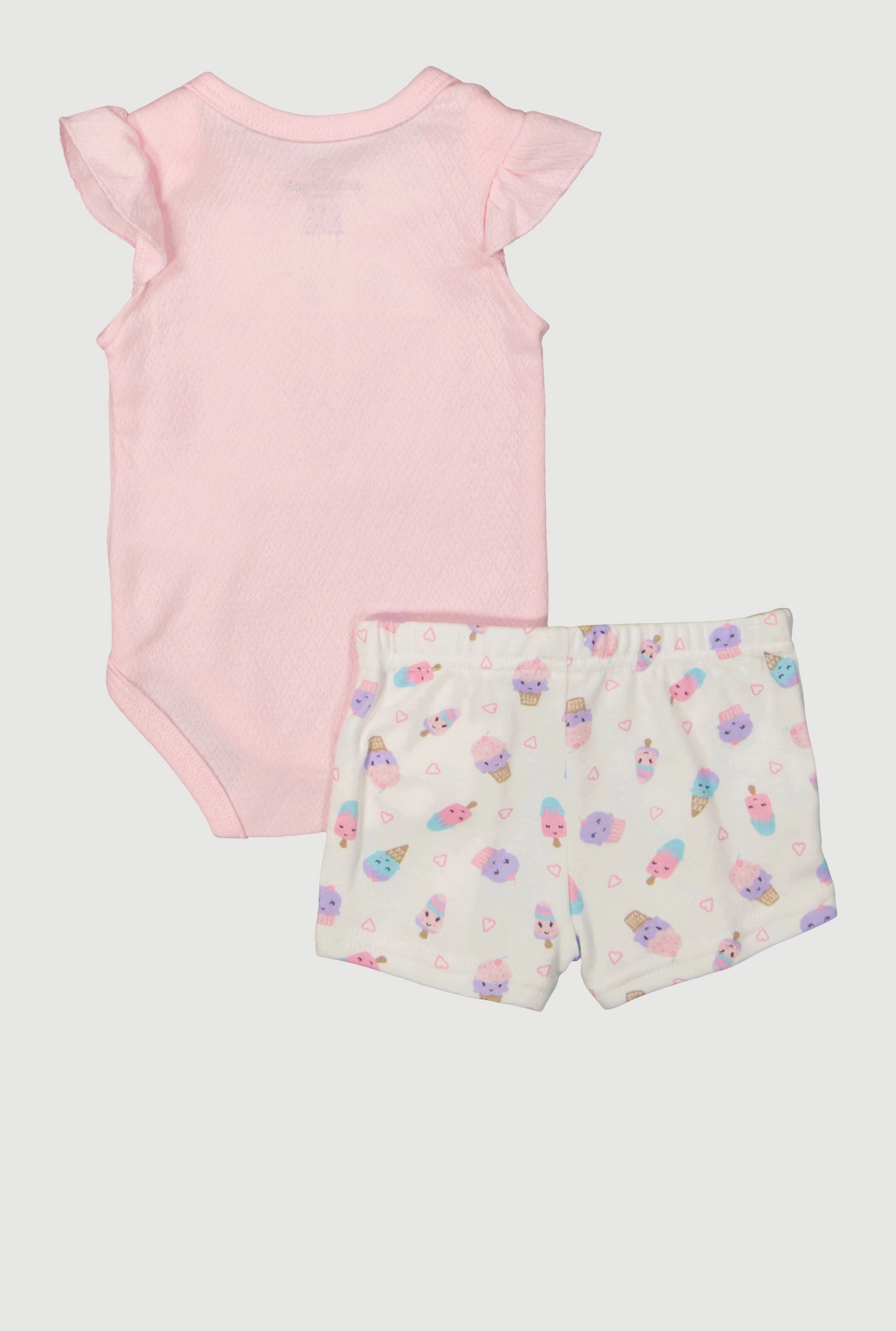 Baby Girls 0-9M Extra Sweet Bodysuit and Shorts Set
