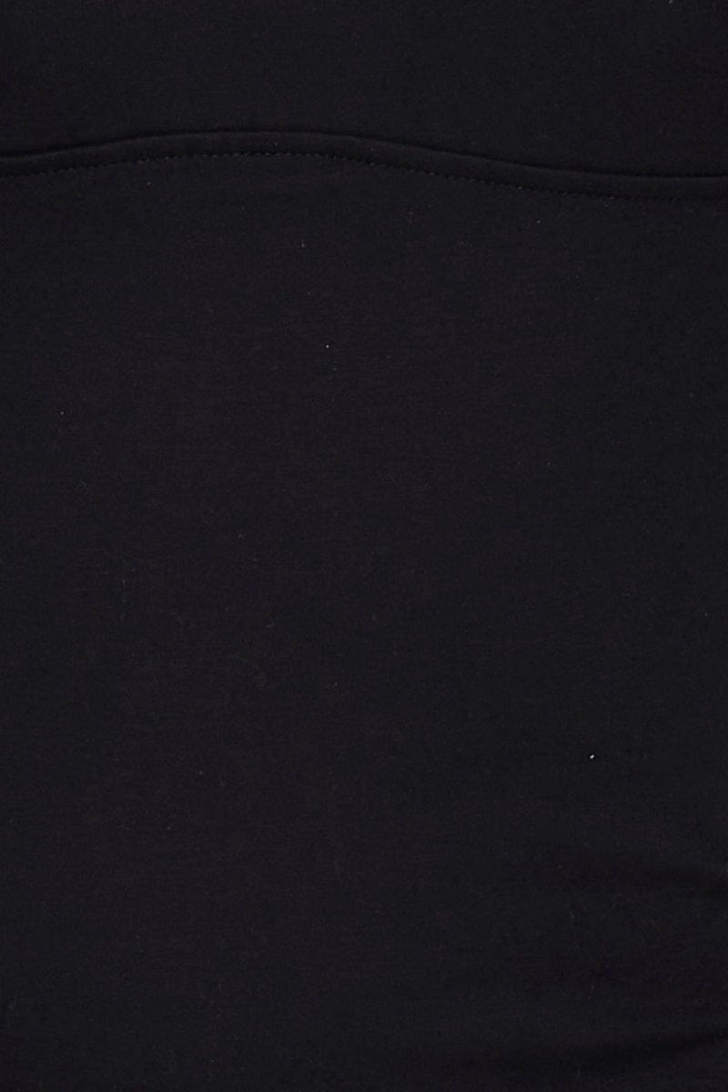 Black Bodysuit Sleeveless Square Neck