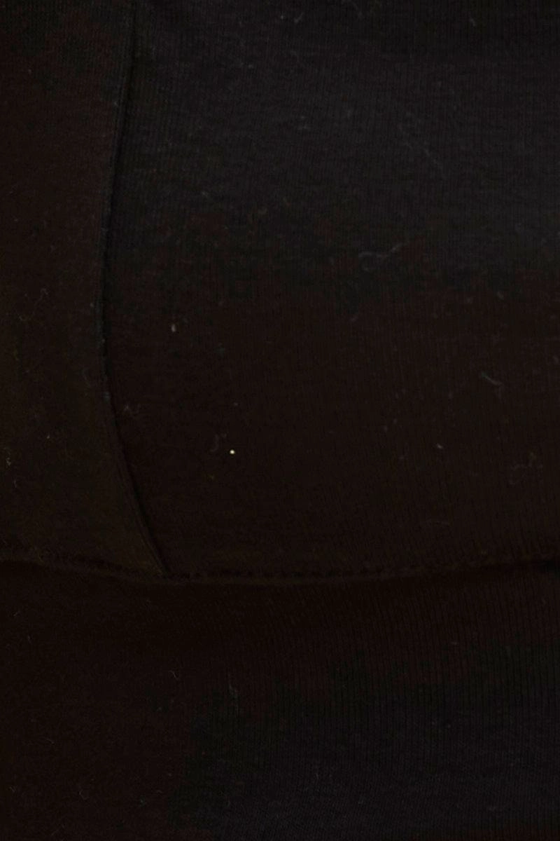 Black Crop Top Square Neck Cotton Stretch