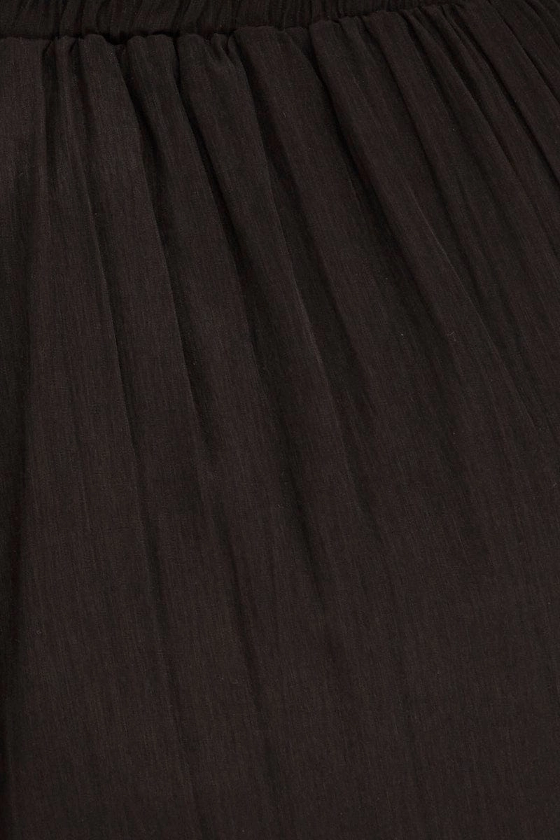 Black Essential Pull On Cotton Short
