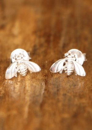 Bumble Bee Silver Studs
