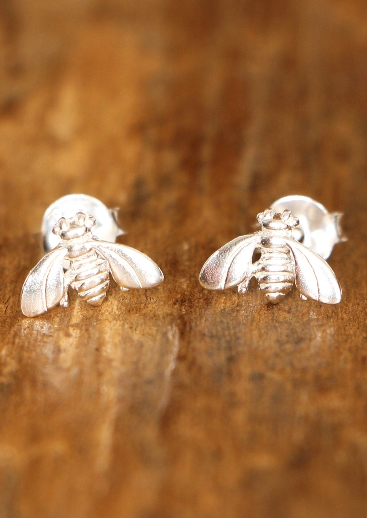 Bumble Bee Silver Studs