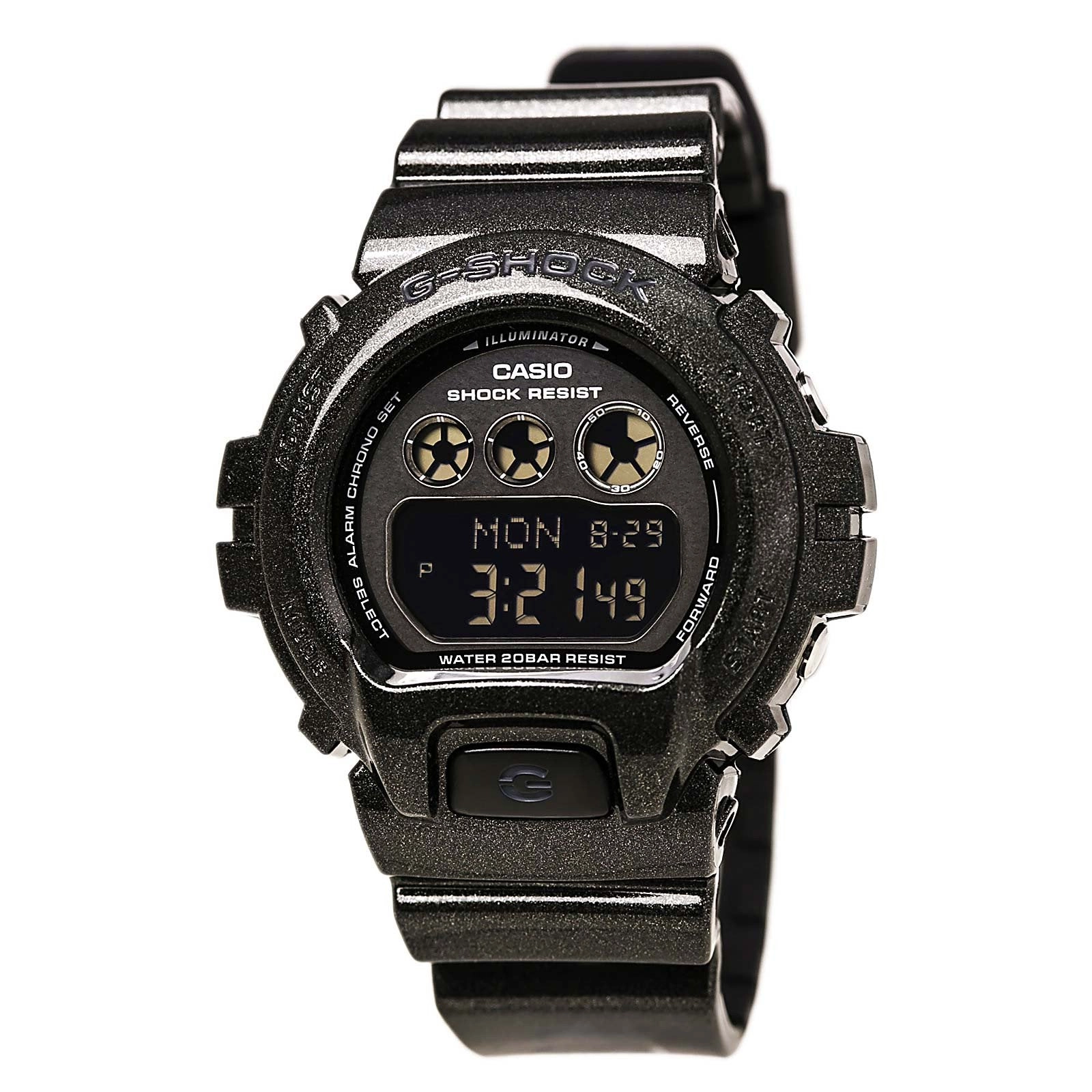 Casio Women's G-Shock S Series Digital Black Dial Black Strap Chrono Alarm Dive Watch | GMDS6900SM-1