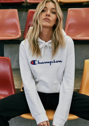 Champion Women’s Script Hoodie White