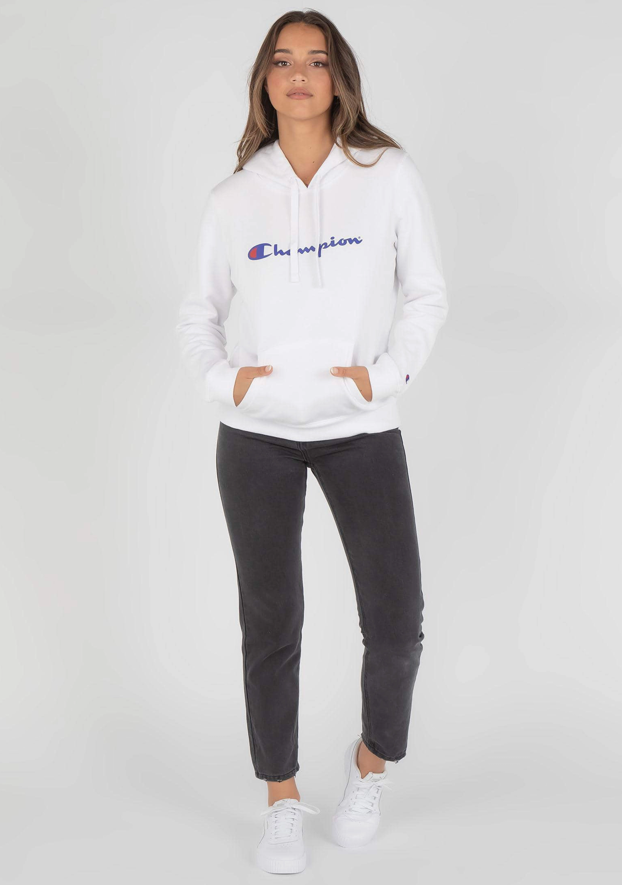 Champion Women’s Script Hoodie White