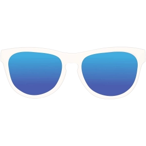 Classic (0-3) White Moon/Polarized Blue