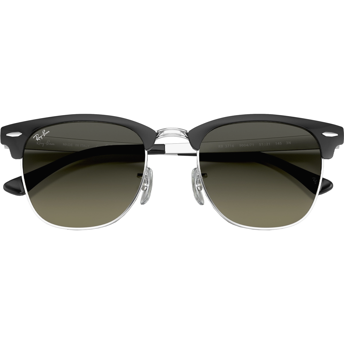 Clubmaster Metal - Polished Black Silver/Grey Gradient