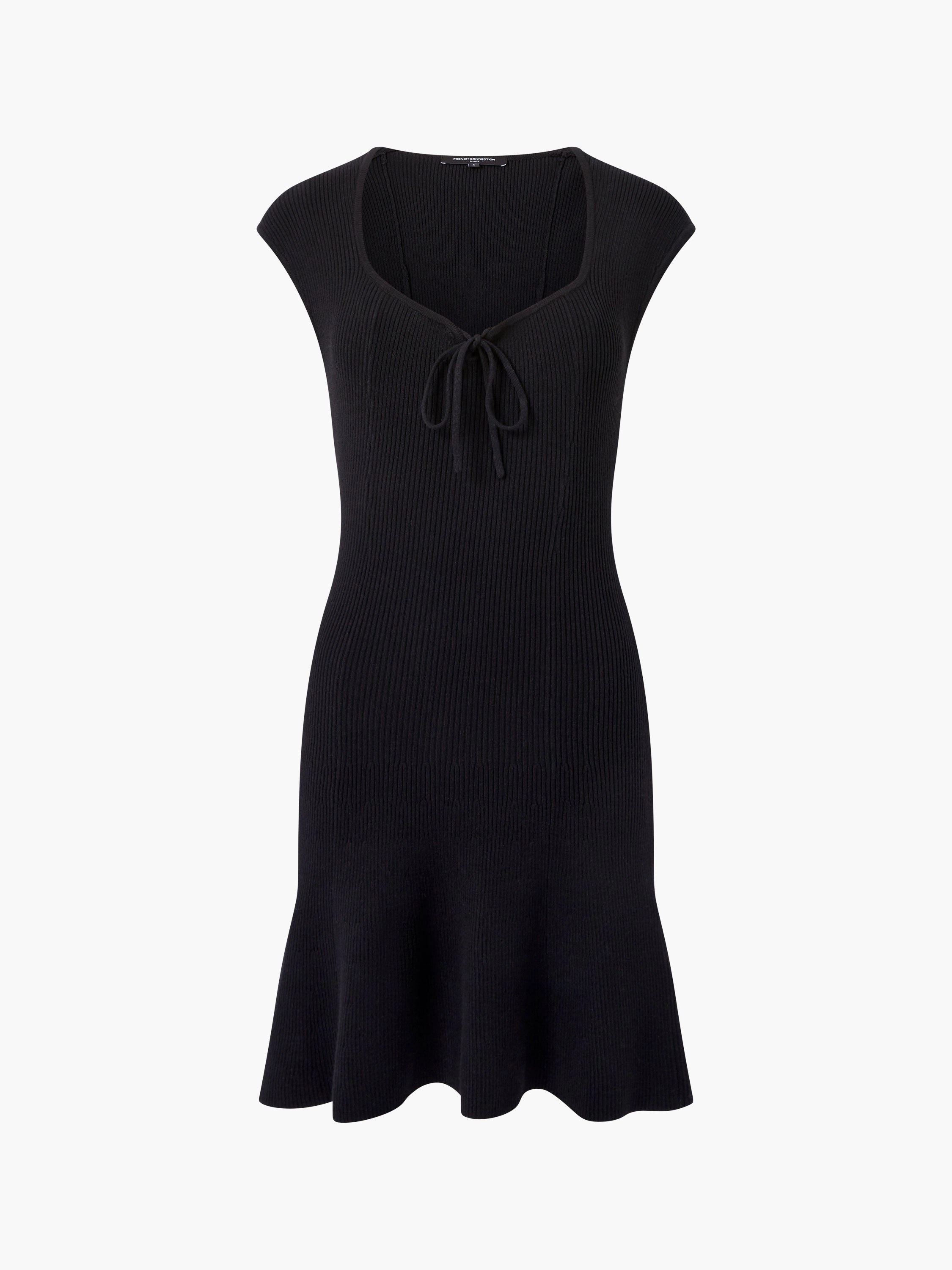Cosysoft Tie Front Flared Mini Dress