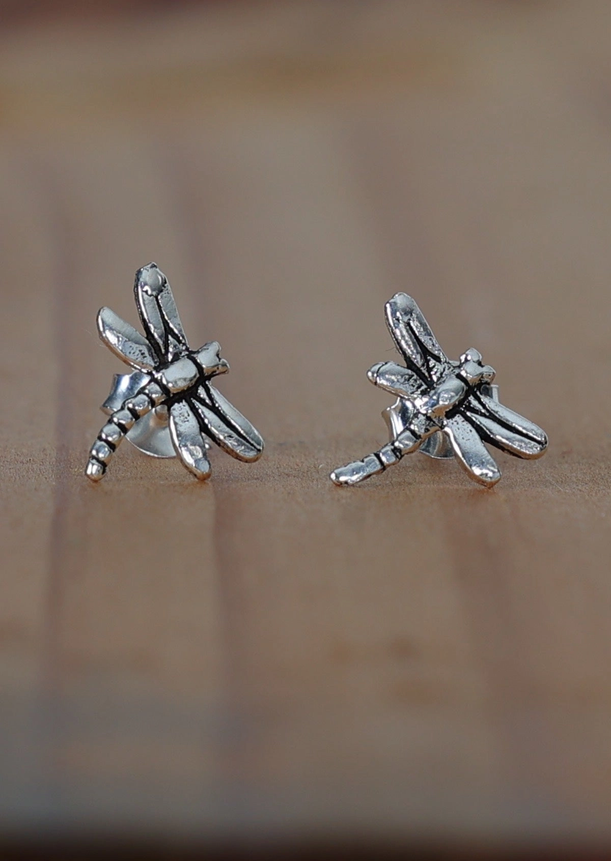 Dragonfly Silver Studs