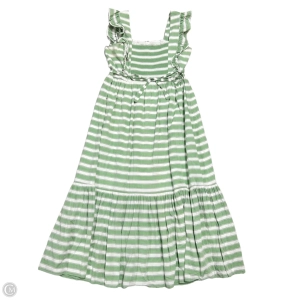Dress Casual Maxi By Ann Taylor In Green & White, Size: M