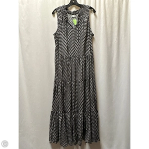 Dress Casual Maxi By Croft And Barrow In Black & White, Size: L