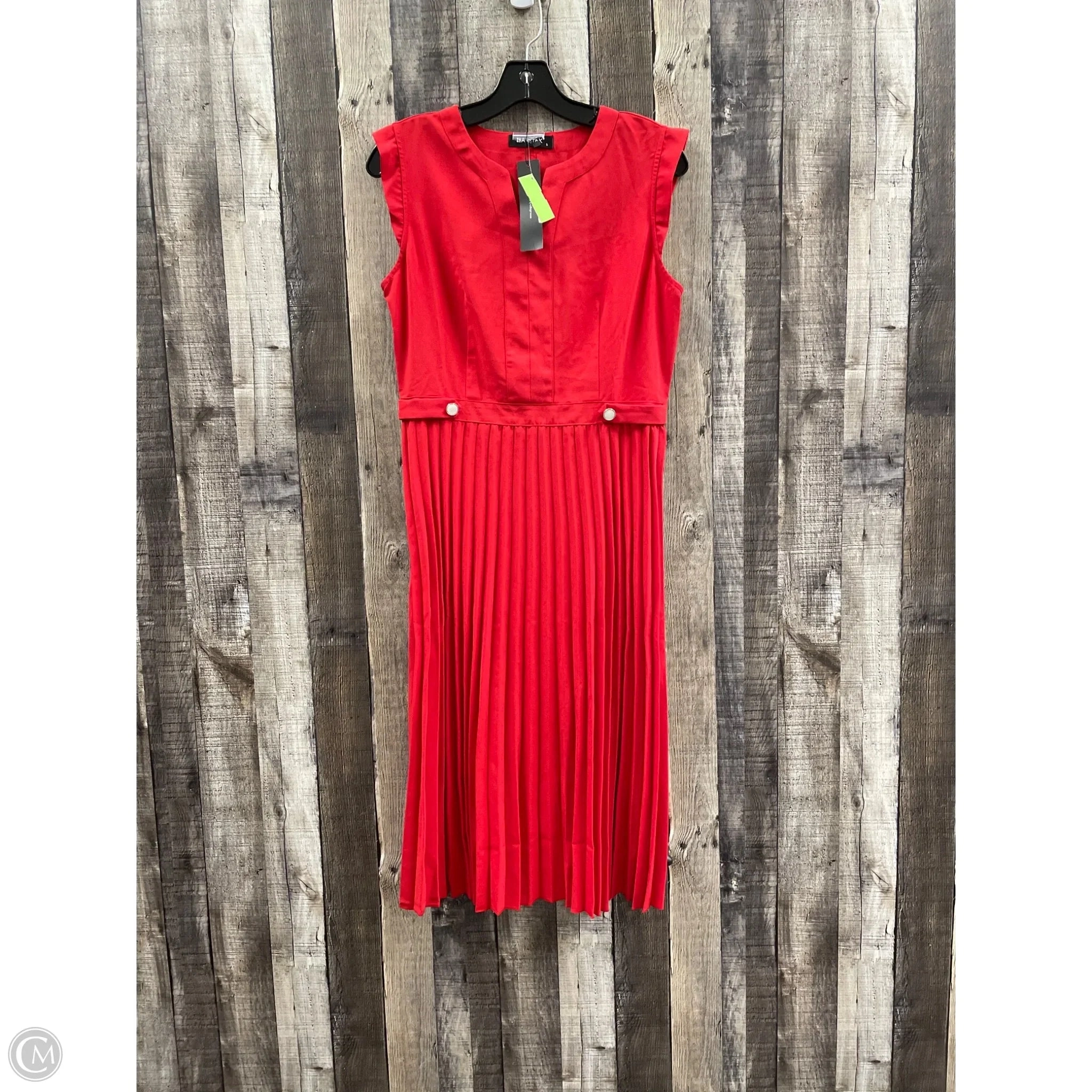 Dress Casual Midi By Allegra K In Red, Size: S