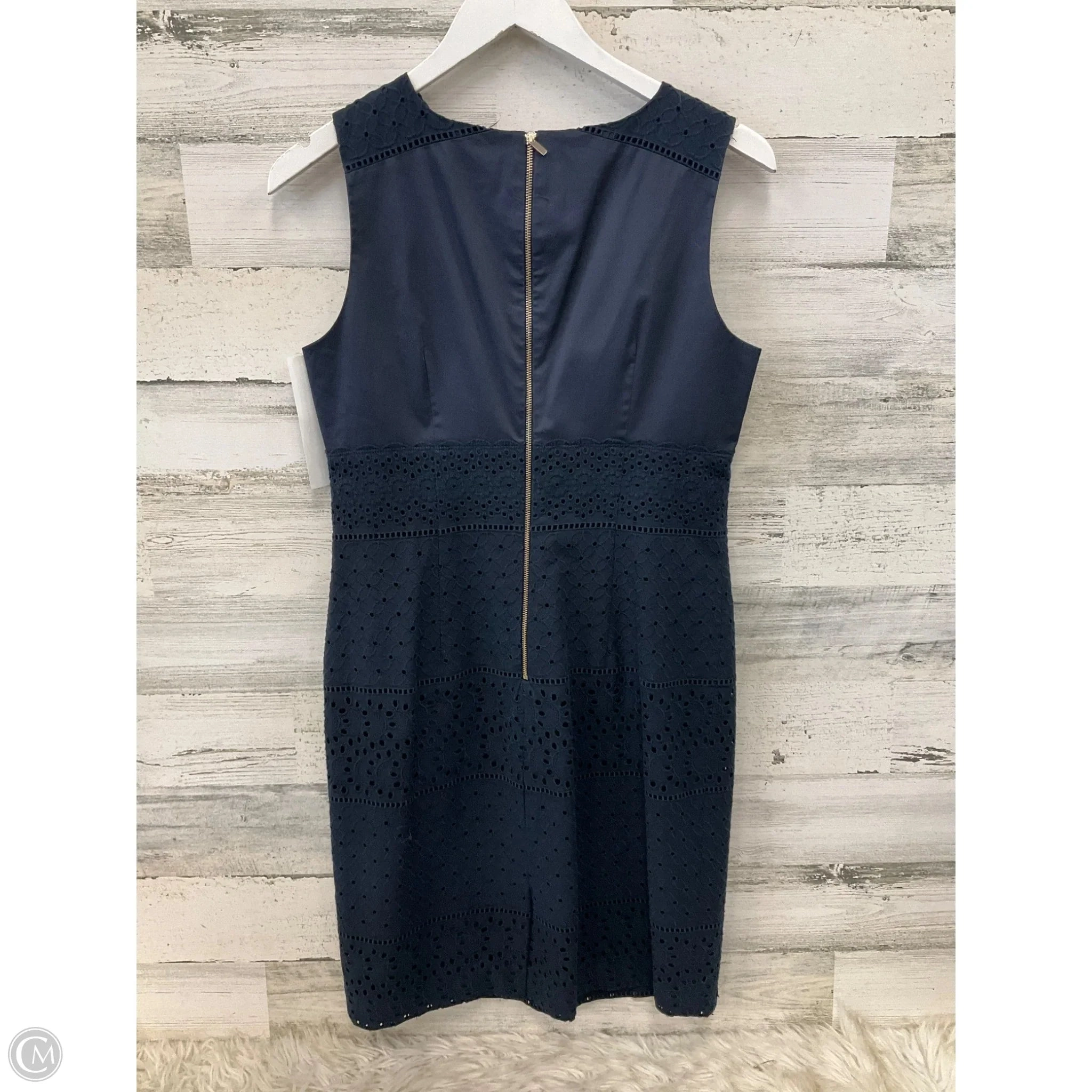 Dress Casual Midi By Ann Taylor In Navy, Size: S