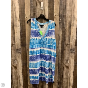 Dress Casual Midi By Calvin Klein In Tie Dye Print, Size: Xl