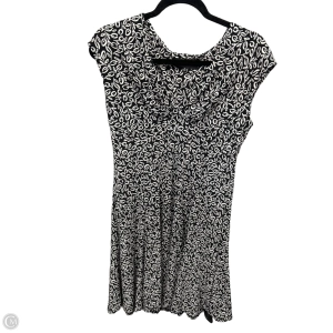 Dress Casual Midi By Jones New York In Black & White, Size: M