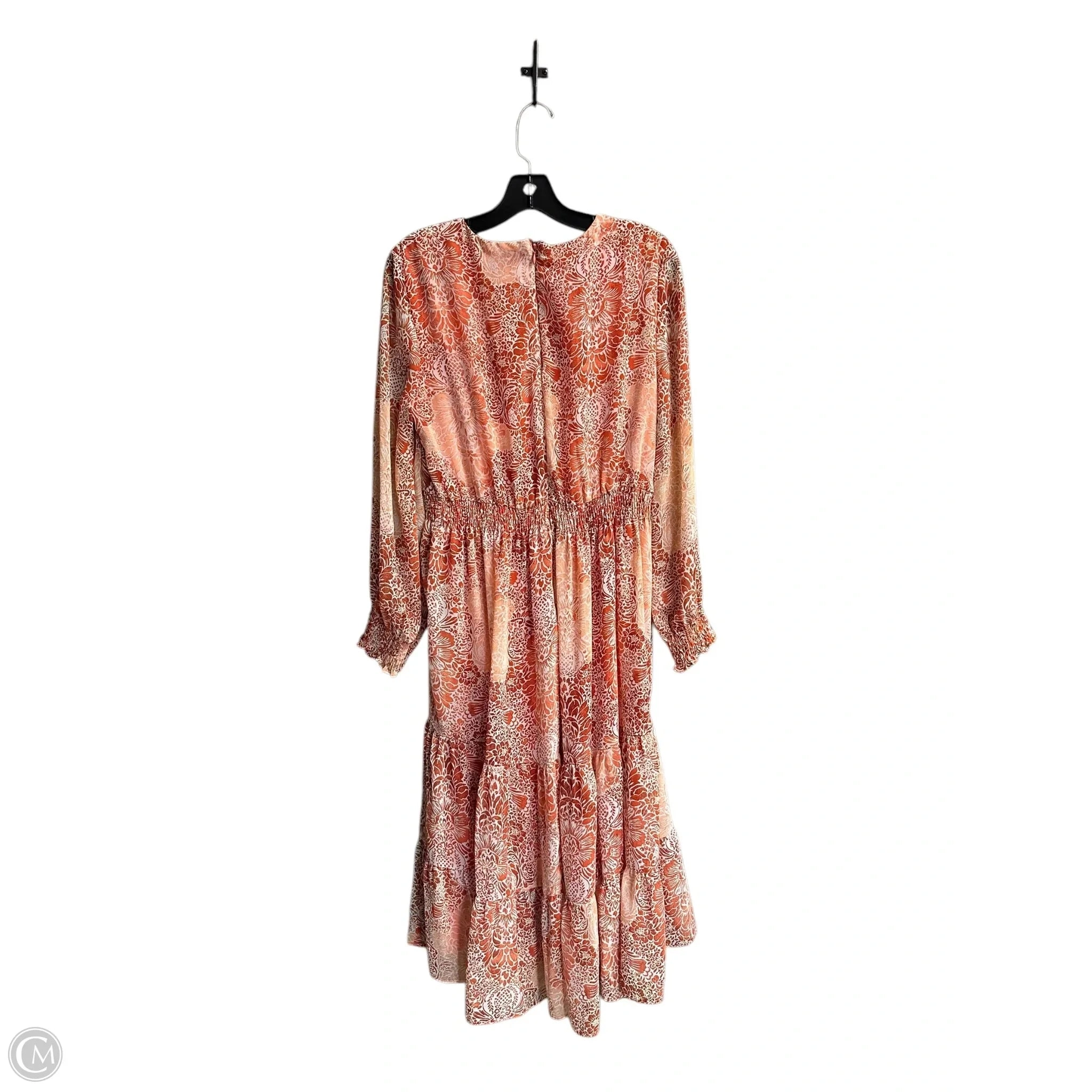 Dress Casual Midi By Just Taylor In Paisley Print, Size: L