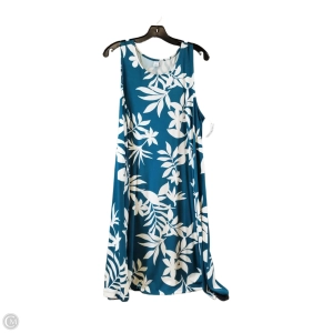 Dress Casual Midi By Old Navy In Blue & White, Size: Xl