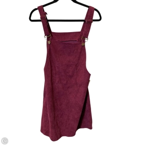 Dress Casual Short By Clothes Mentor In Maroon, Size: L