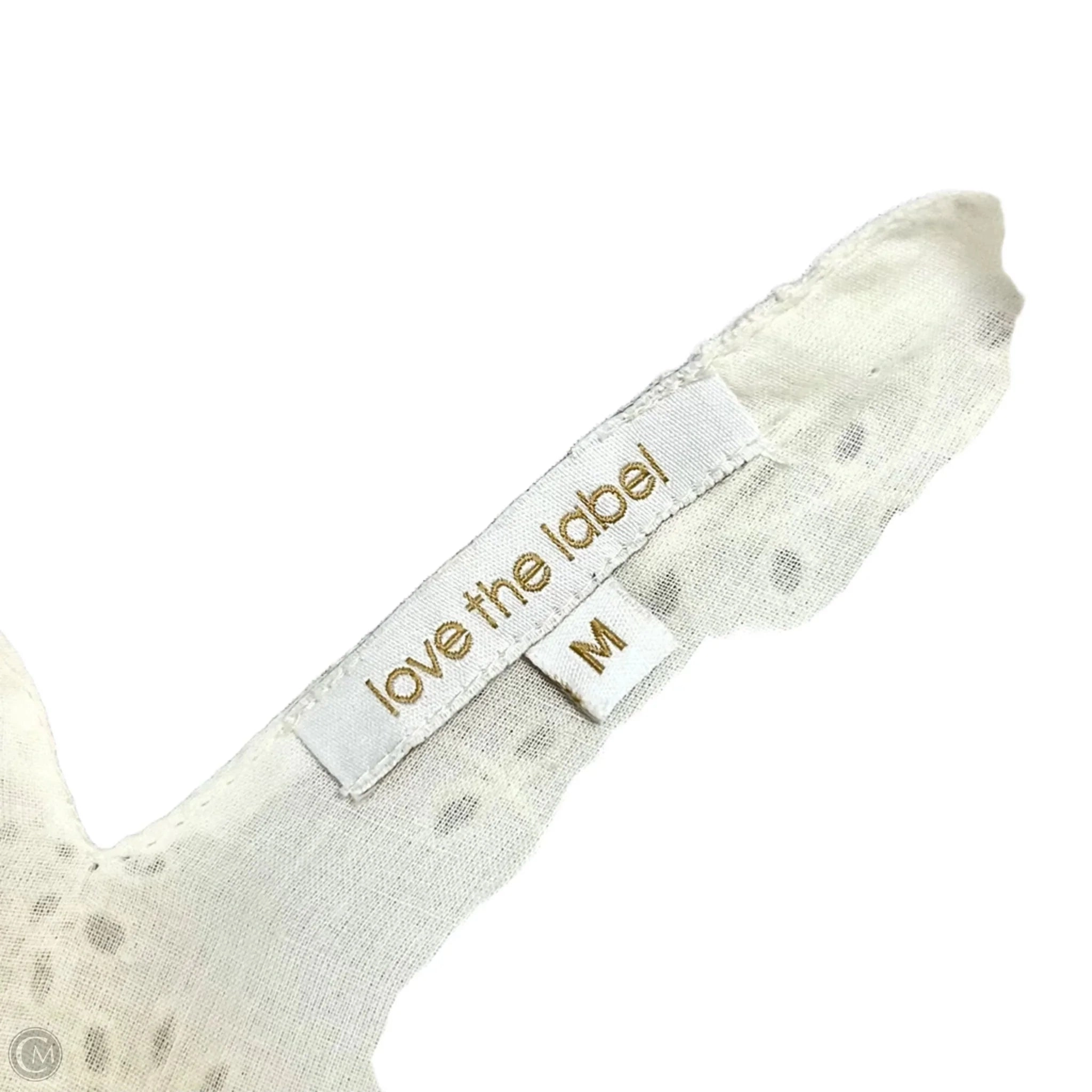 Dress Casual Short By Love The Label In Ivory, Size: M