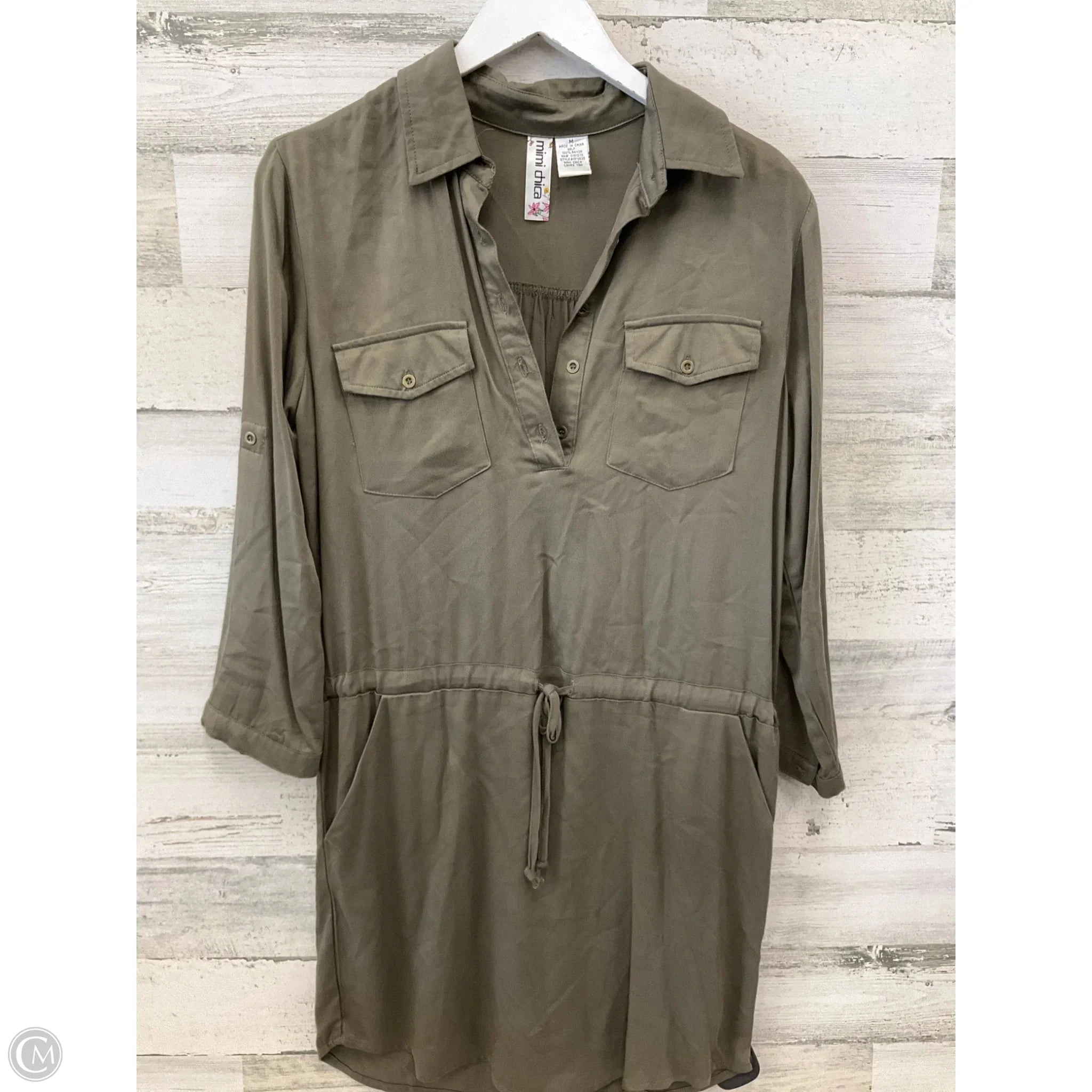 Dress Casual Short By Mimi Chica In Green, Size: M