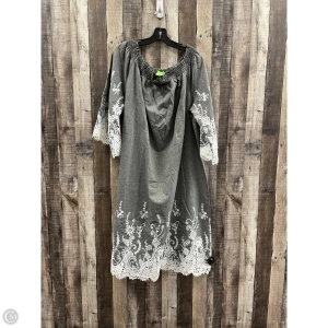 Dress Casual Short By Romans In Grey & White, Size: 2x
