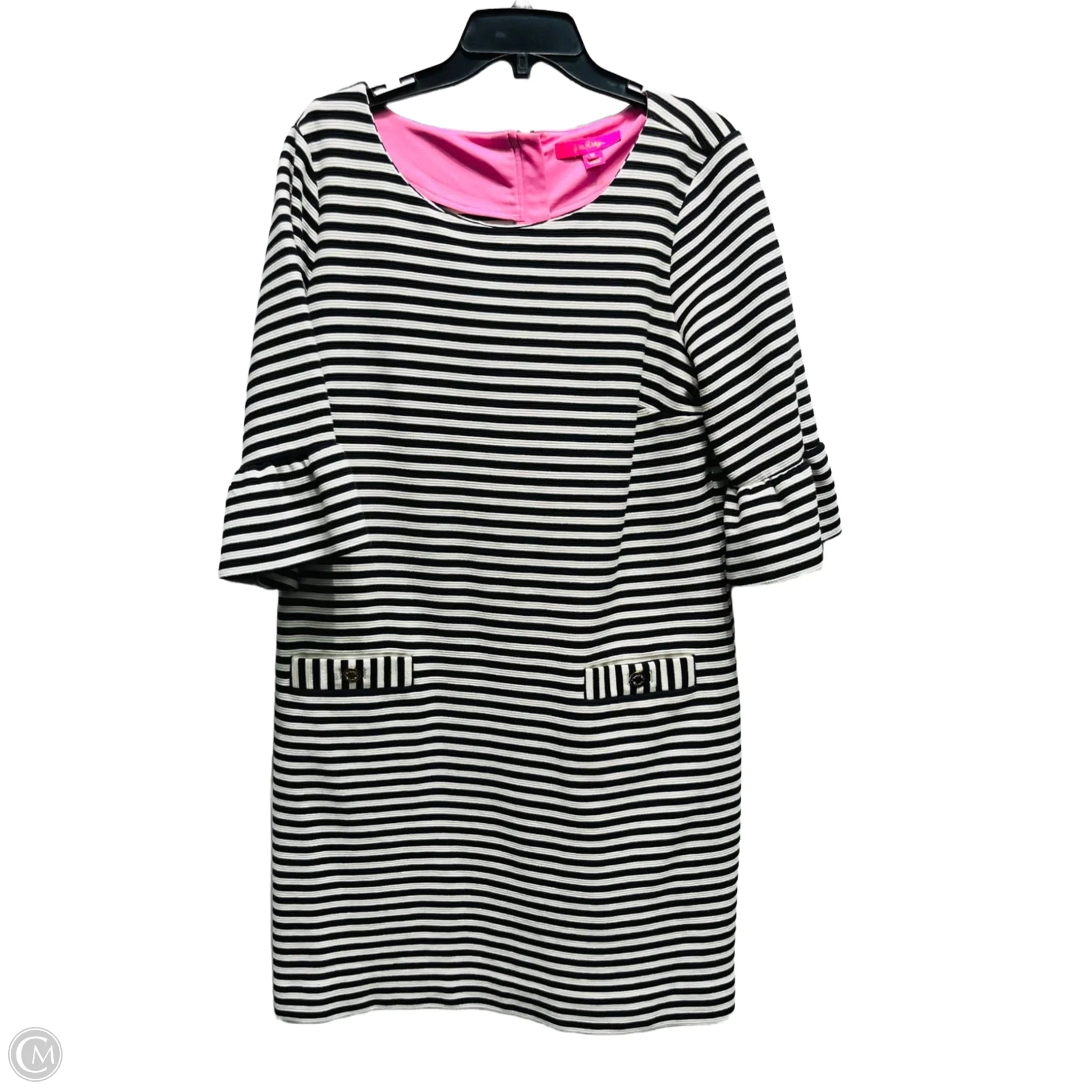 Dress Designer By Lilly Pulitzer In Black & White, Size: Xl