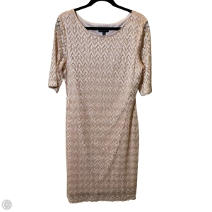 Dress Party Midi By Connected Apparel In Pink, Size: 14