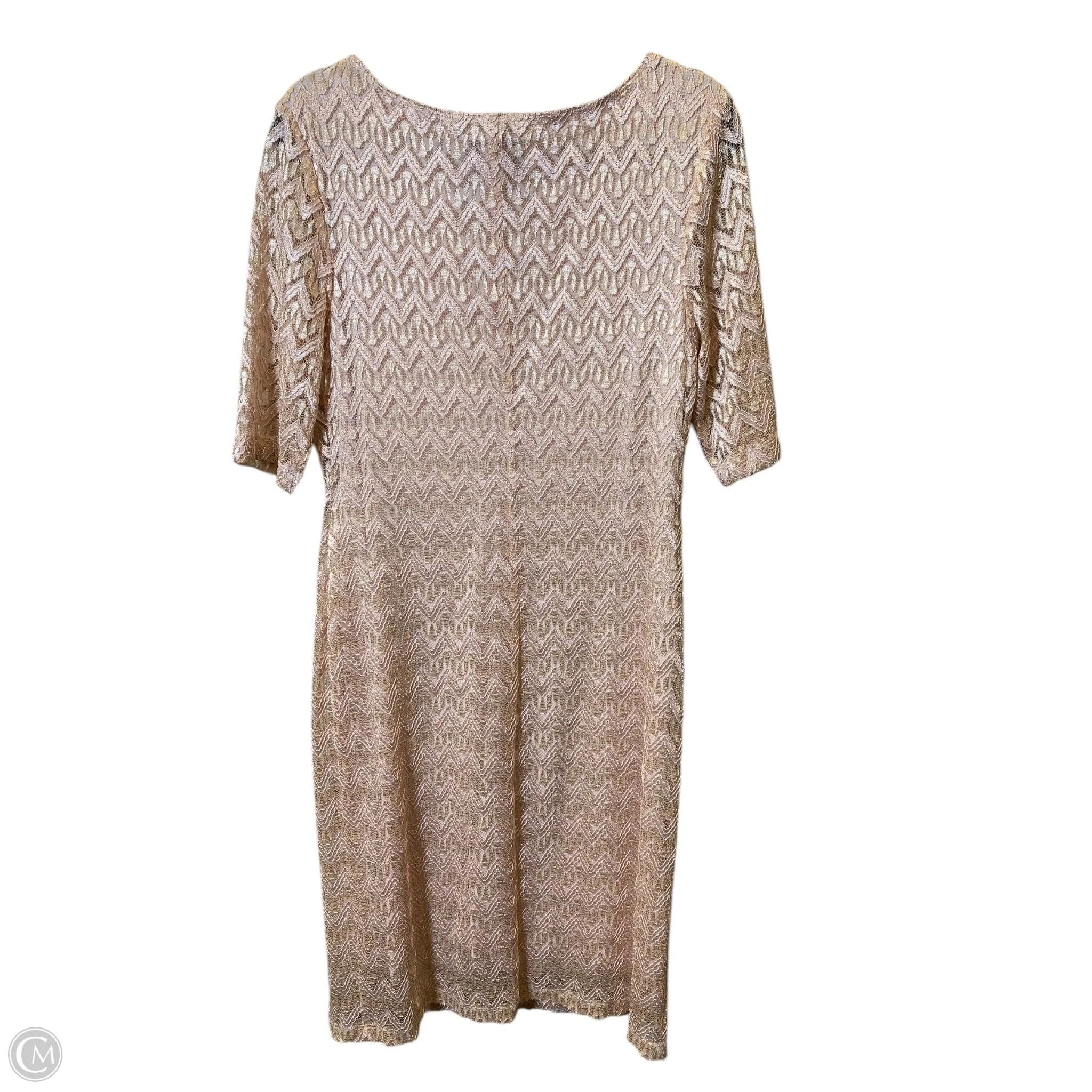 Dress Party Midi By Connected Apparel In Pink, Size: 14
