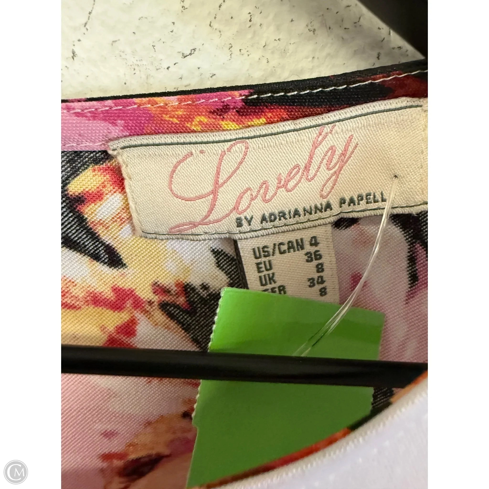 Dress Party Short By Adrianna Papell In Floral Print, Size: S