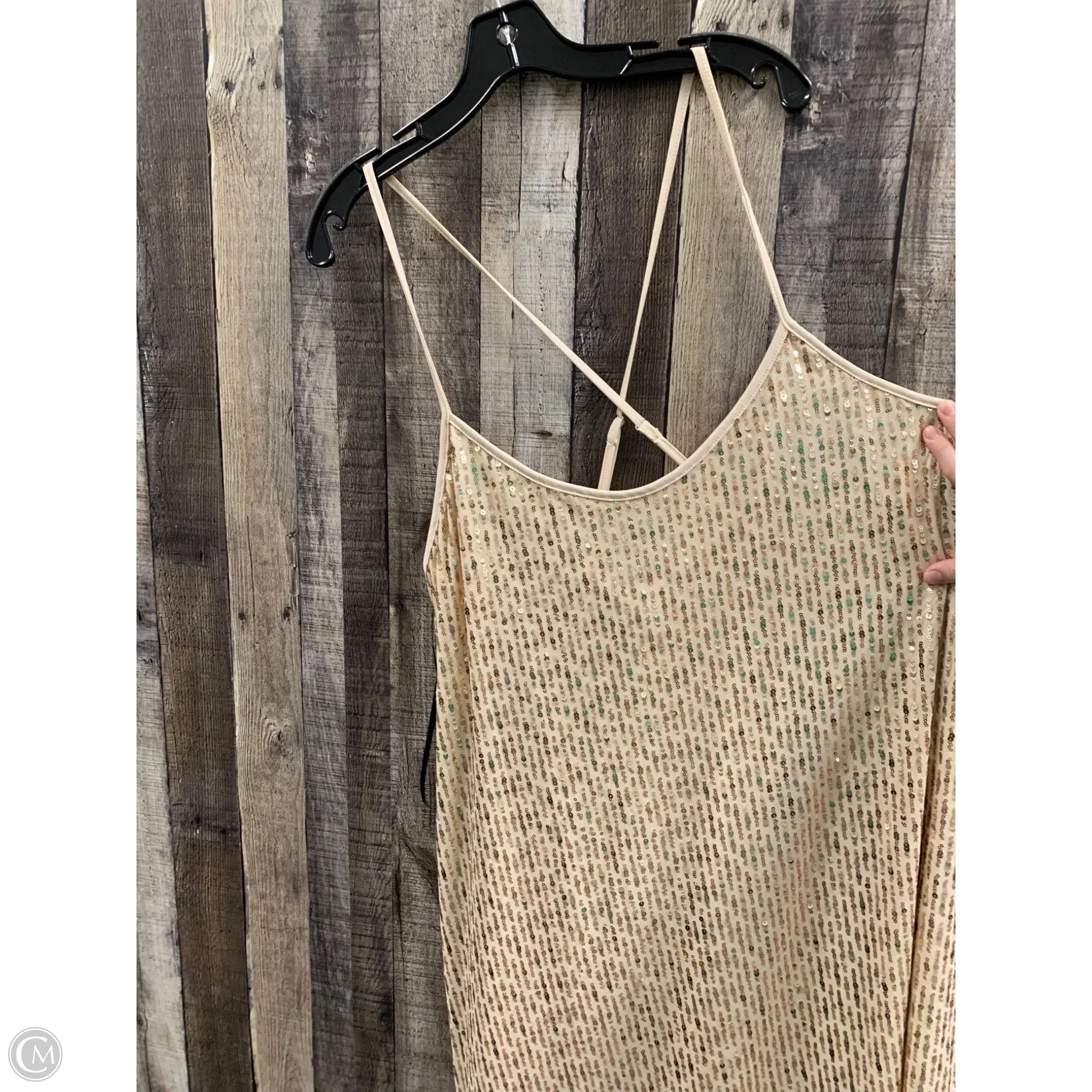 Dress Party Short By Forever 21 In Gold, Size: 3x