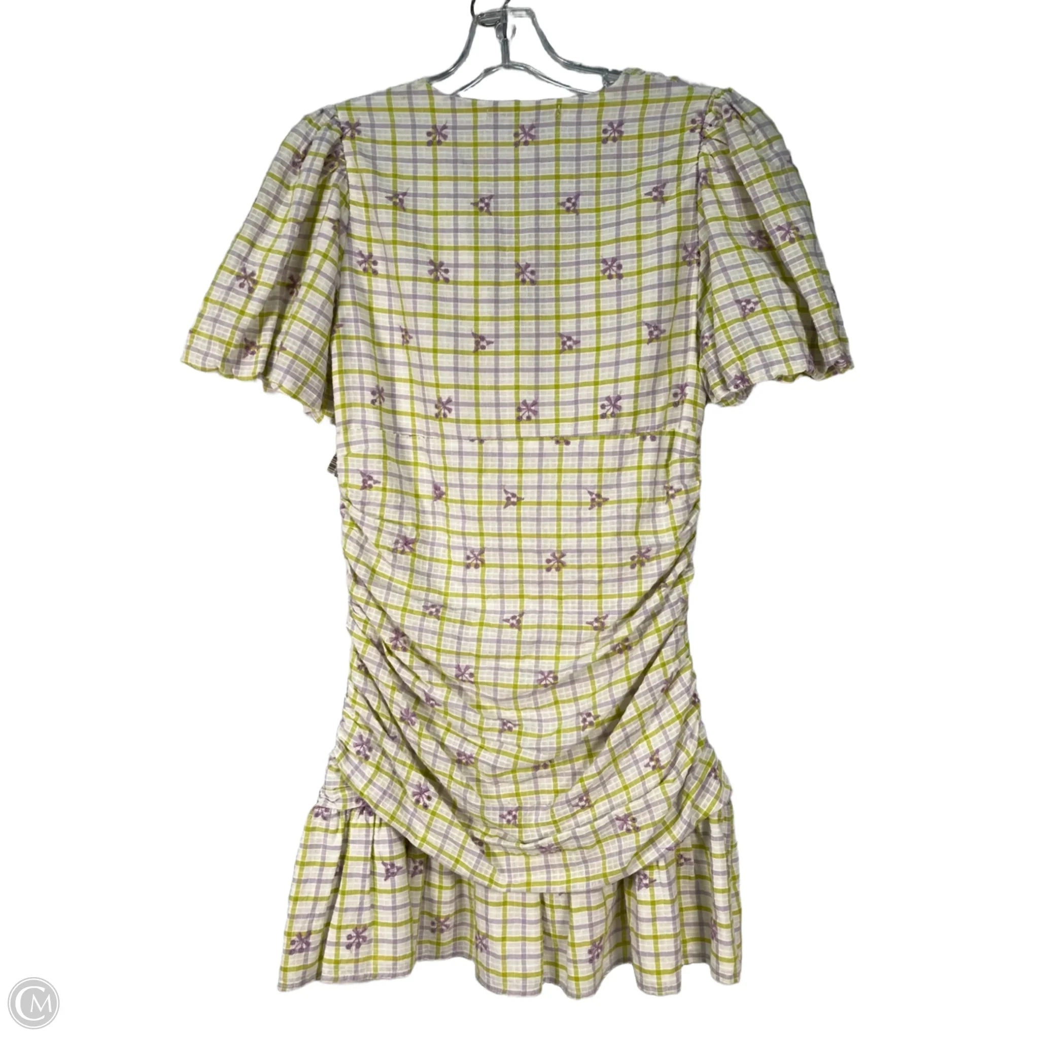 Dress Party Short By Zara In Green & Purple, Size: M