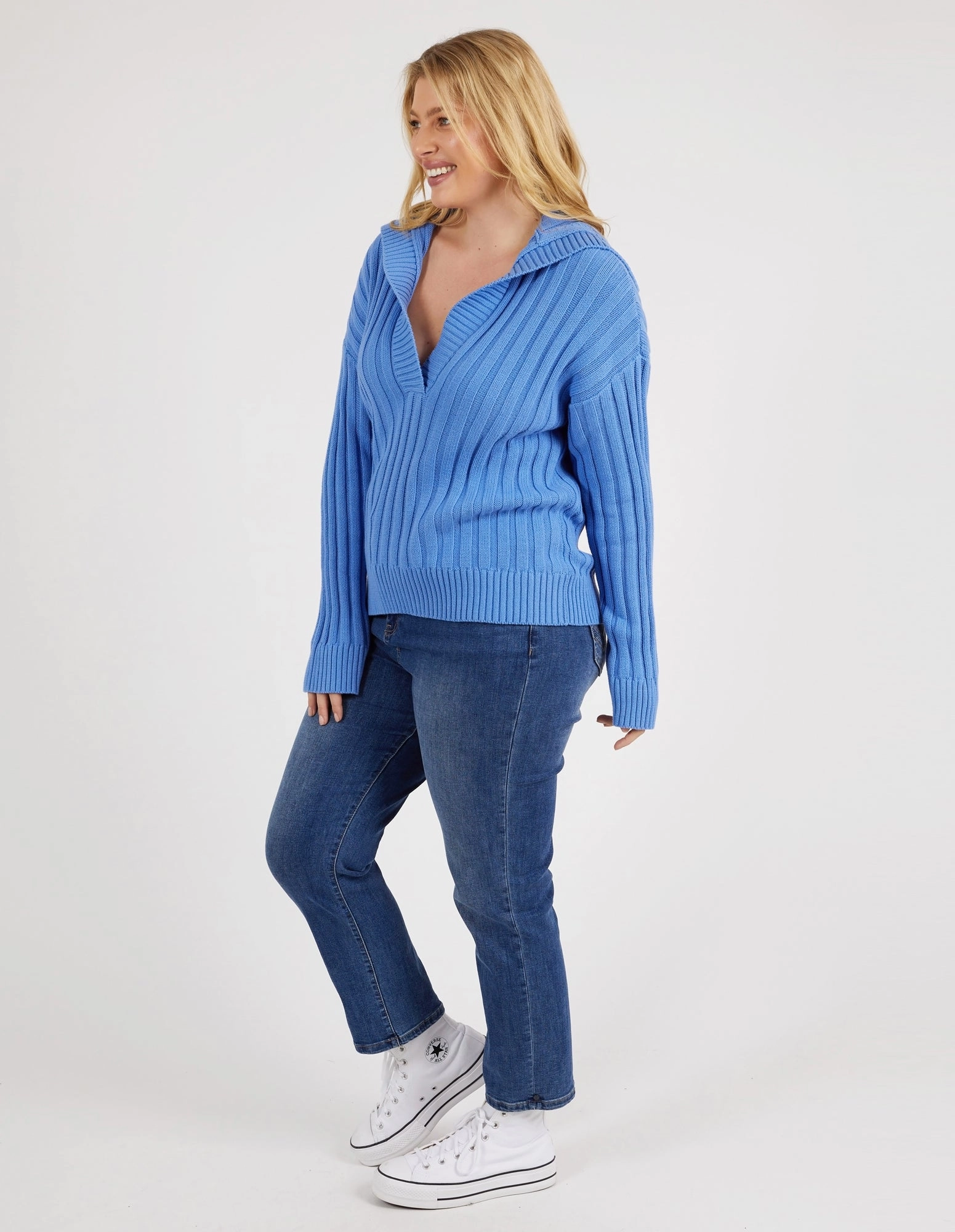 Elm Addison Knit Cerulean Blue