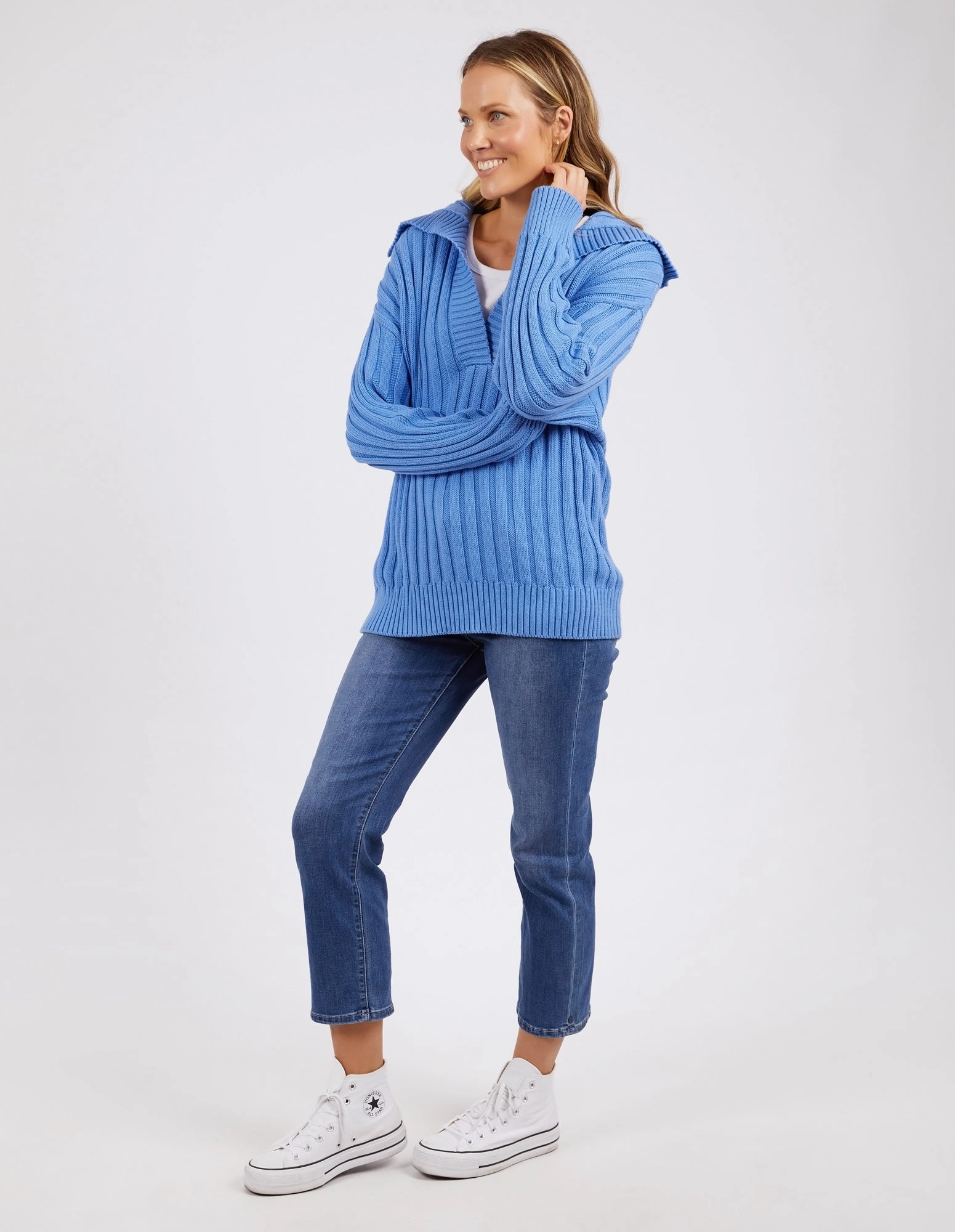 Elm Addison Knit Cerulean Blue