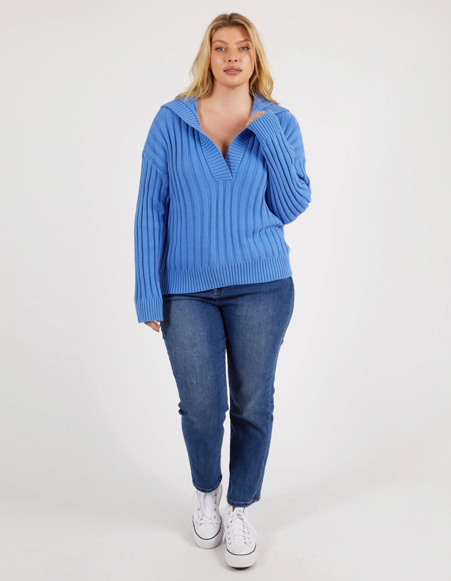 Elm Addison Knit Cerulean Blue