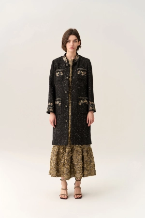Floral Embroidery Luxe Dress