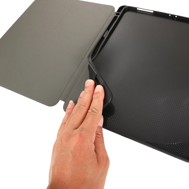 For iPad Pro Electric Pressed Texture Horizontal Flip Leather Tablet Case with Holder  Pen