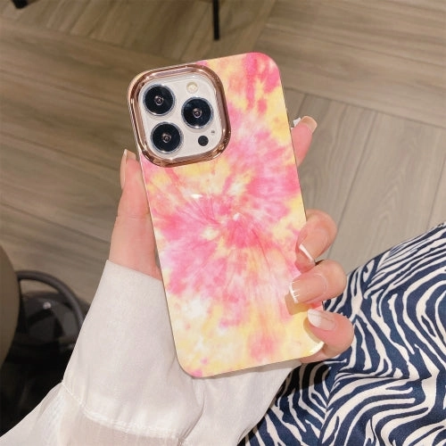 For iPhone 11 Glitter Powder Electroplating Color Marble Shockproof Phone Case