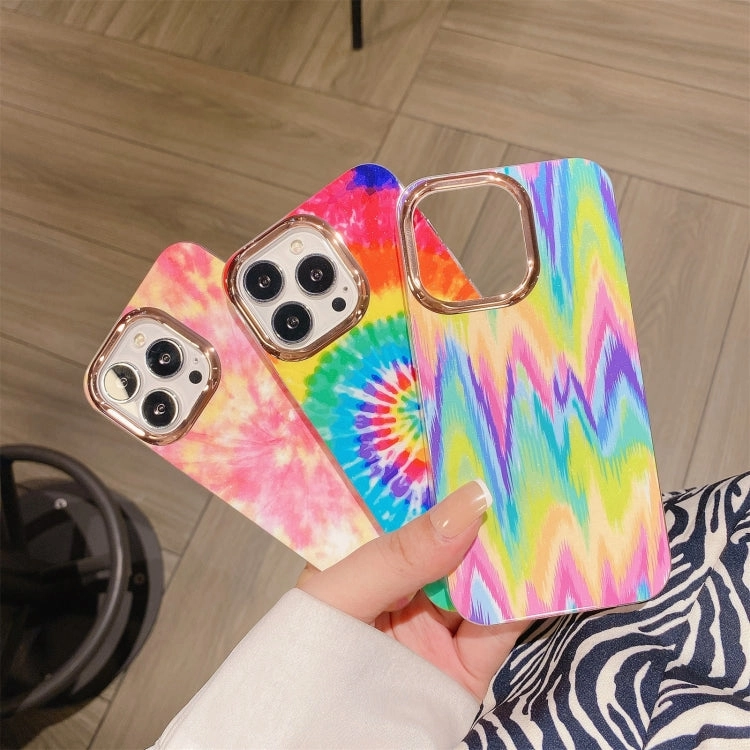 For iPhone 11 Glitter Powder Electroplating Color Marble Shockproof Phone Case