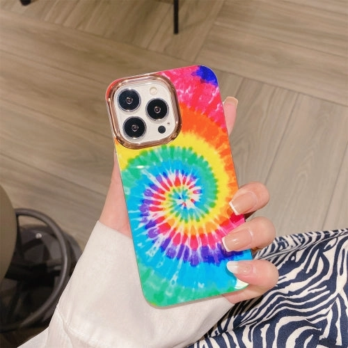 For iPhone 11 Glitter Powder Electroplating Color Marble Shockproof Phone Case