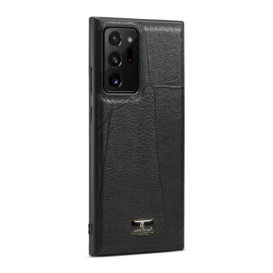 For Samsung Galaxy Note20 Fierre Shann Leather Texture Phone Back Cover Case(Ox Tendon