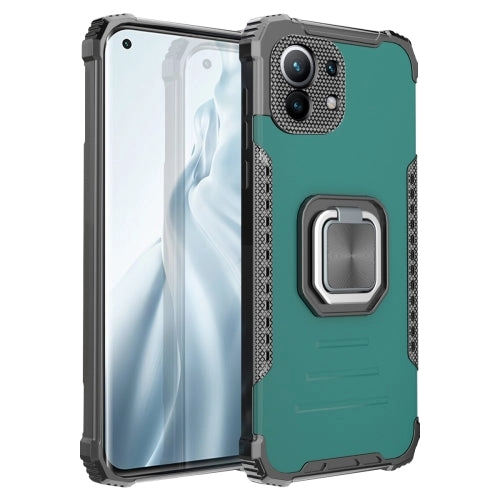 For Xiaomi Mi 11 Fierce Warrior Series Armor All-inclusive Shockproof Aluminum Alloy   TPU