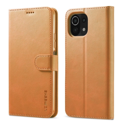 For Xiaomi Mi 11 LC.IMEEKE Calf Texture Horizontal Flip Leather Case with Holder  Card Slots