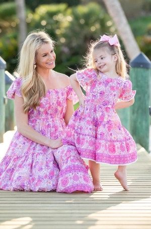 Girl's Annie Dress / Bengal Rose